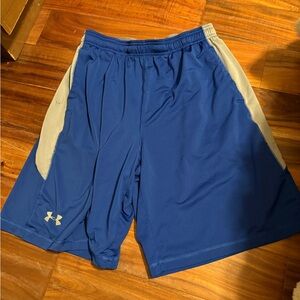 Under Armour Men's Blue‎ and Gray Athletic Shorts 0198